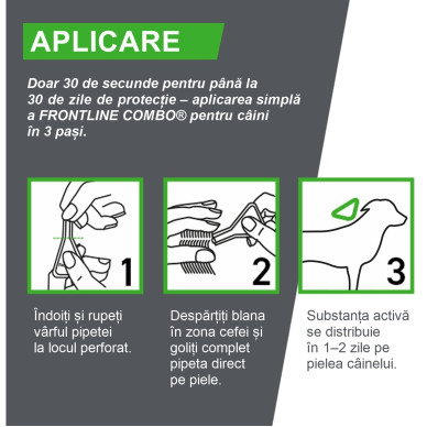 Frontline Combo Spot-On XL – Soluție Antiparazitară Externă pentru Câini de Talie Mare (40–60 kg) – 3 Pipete